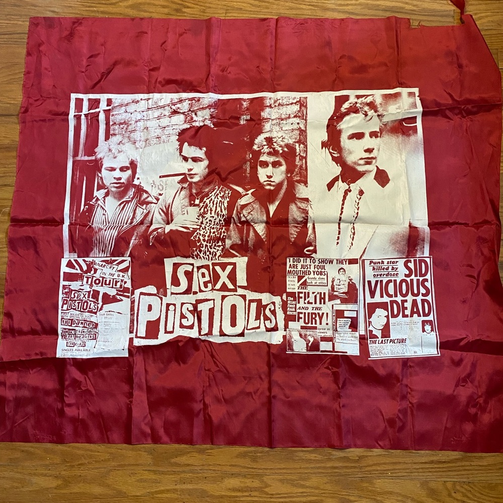 Rare 🔥⚡️Sex Pistols silk Banner 🔥⚡️